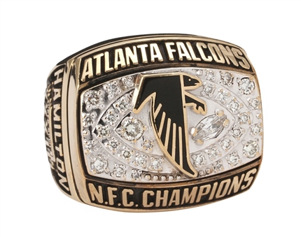 1998 Atlanta Falcons NFC Championship Players Ring - Ruffin Hamilton
